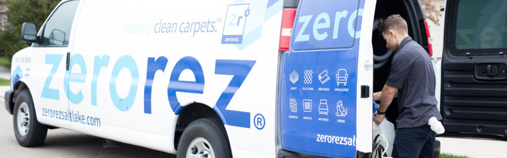 A man behind a zerorez truck